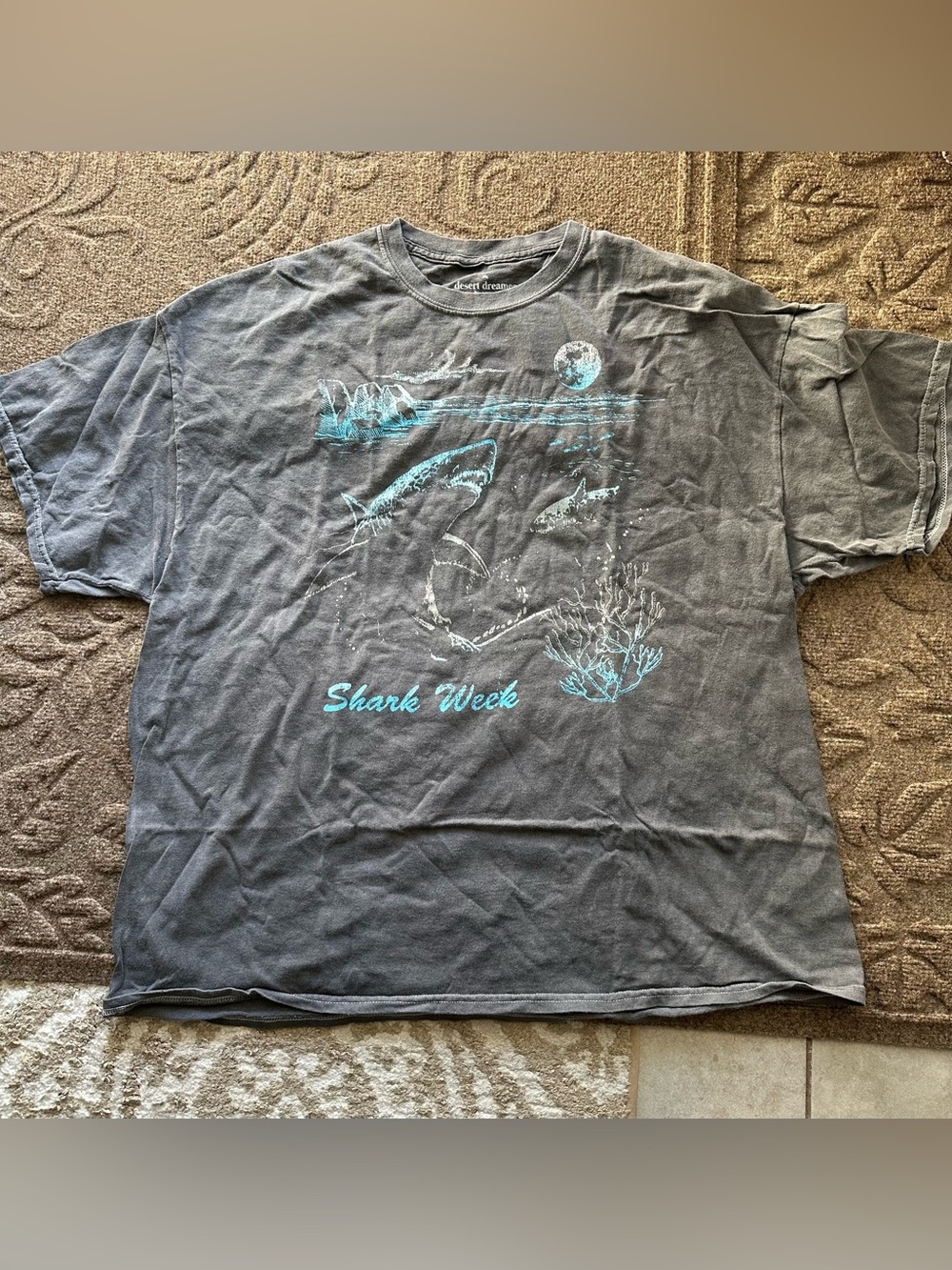 Desert Dreamer Discovery Shark Week TShirt, One Size, Summer 1988